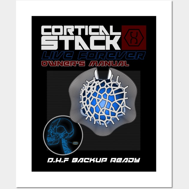 Cortical Stack Owners Manual Altered Carbon Wall Art by Bevatron